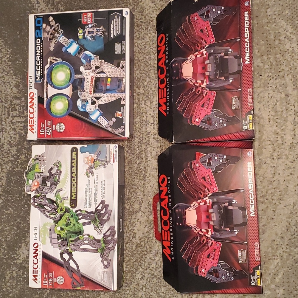 Meccano Engineering & Robotics - MeccaSpider, Meccanoid, Meccasauer